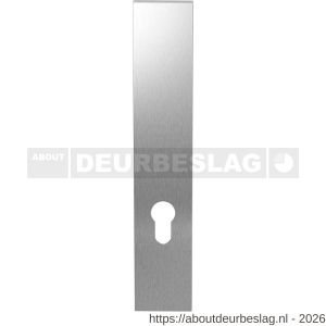 GPF Bouwbeslag RVS GPF1200.25L/R PC72 langschild gatdeel rechthoekig 218x40x8.5 mm zonder krukgat PC72 links-rechtsdraaiend RVS geborsteld - R21004123 - afbeelding 1