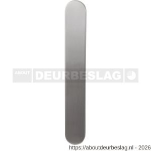 GPF Bouwbeslag RVS GPF1200.70L/R BB56 langschild gatdeel XL afgerond 282x40x8,5 mm zonder krukgat BB56 links-rechtsdraaiend RVS geborsteld - R21007499 - afbeelding 1