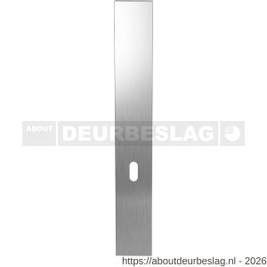 GPF Bouwbeslag RVS GPF1200.75L/R BB56 langschild gatdeel XL rechthoekig 282x40x8,5 mm zonder krukgat BB56 links-rechtsdraaiend RVS geborsteld - R21007513 - afbeelding 1