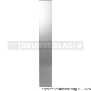 GPF Bouwbeslag RVS GPF1200.75L/R blind langschild gatdeel XL rechthoekig 282x40x8,5 mm geheel blind links-rechtsdraaiend RVS geborsteld - R21007512 - afbeelding 1