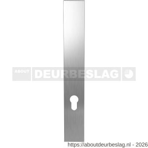 GPF Bouwbeslag RVS GPF1200.75L/R PC72 langschild gatdeel XL rechthoekig 282x40x8,5 mm zonder krukgat PC72 links-rechtsdraaiend RVS geborsteld - R21007516 - afbeelding 1