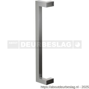 GPF Bouwbeslag RVS GPF9701.09.0300 deurgreep GPF13 verkropt 22x22x300/278 mm RVS geborsteld met enkel- en dubbelzijdige bevestiging - R21011528 - afbeelding 1