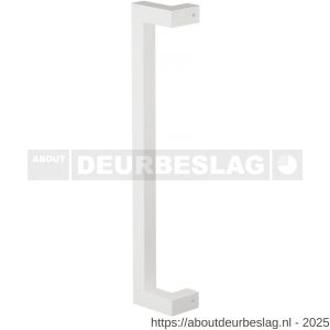 GPF Bouwbeslag ZwartWit GPF9701.62.0300 deurgreep GPF13 verkropt 22x22x300/278 mm wit met enkel- en dubbelzijdige bevestiging - R21011540 - afbeelding 1