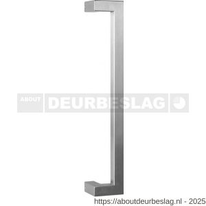 GPF Bouwbeslag RVS GPF9701.09.0400 deurgreep GPF13 verkropt 22x22x400/378 mm RVS geborsteld met enkel- en dubbelzijdige bevestiging - R21011529 - afbeelding 1