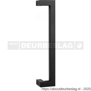 GPF Bouwbeslag ZwartWit GPF9701.61.0400 deurgreep GPF13 verkropt 22x22x400/378 mm zwart met enkel- en dubbelzijdige bevestiging - R21011535 - afbeelding 1