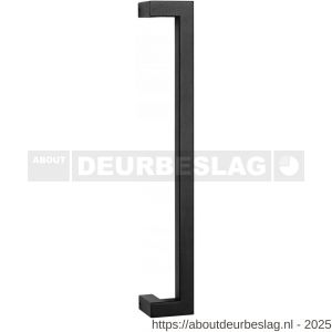 GPF Bouwbeslag ZwartWit GPF9701.61.0500 deurgreep GPF13 verkropt 22x22x500/478 mm zwart met enkel- en dubbelzijdige bevestiging - R21011536 - afbeelding 1