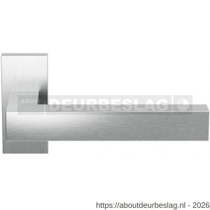 GPF Bouwbeslag RVS GPF1302.09-01 Zaki+ deurkruk op rechthoekig rozet RVS 70x32x10 mm RVS geborsteld - R21009234 - afbeelding 1