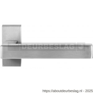 GPF Bouwbeslag RVS GPF1302.01R Zaki+ deurkruk gatdeel op rechthoekig rozet RVS 70x32x10 mm rechtswijzend RVS geborsteld - R21010027 - afbeelding 1