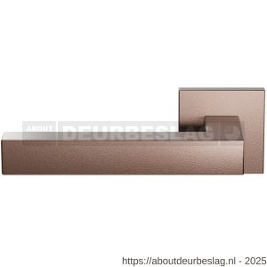 GPF Bouwbeslag Anastasius GPF1302.A2 L Zaki+ deurkruk gatdeel op vierkant rozet 50x50x8 mm linkswijzend Bronze blend - R21010032 - afbeelding 1