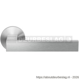 GPF Bouwbeslag RVS GPF1308.09-00 Zika deurkruk op rond rozet 50x8 mm RVS geborsteld - R21013832 - afbeelding 1