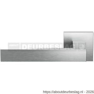 GPF Bouwbeslag RVS GPF1308.09-02L Zika deurkruk gatdeel op vierkant rozet geborsteld 50x50x8 mm linkswijzend RVS geborsteld - R21013835 - afbeelding 1