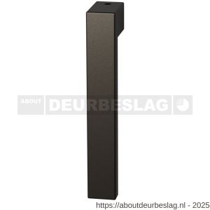 GPF Bouwbeslag Anastasius GPF1308.A1KL/R Zika raamkruk gatdeel zonder rozet korte nek links-rechtswijzend Dark blend - R21016556 - afbeelding 1