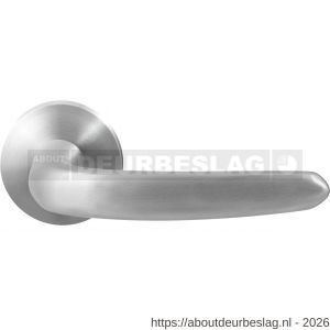 GPF Bouwbeslag RVS GPF1310.09-00 Taka deurkruk op rond rozet RVS 50x8 mm RVS geborsteld - R21009238 - afbeelding 1