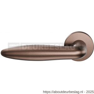 GPF Bouwbeslag Anastasius GPF1315.A2-00 L/R Pepe deurkruk gatdeel op rozet 50x8 mm links-rechtswijzend Bronze blend - R21010047 - afbeelding 1