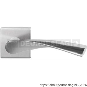GPF Bouwbeslag RVS GPF1340.09-02 Kino deurkruk op vierkant rozet RVS 50x50x8 mm RVS geborsteld - R21009245 - afbeelding 1