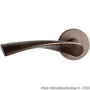 GPF Bouwbeslag Anastasius GPF1340.A2-00 L Kino deurkruk gatdeel op rond rozet 50x8 mm linkswijzend Bronze blend - R21010061 - afbeelding 1