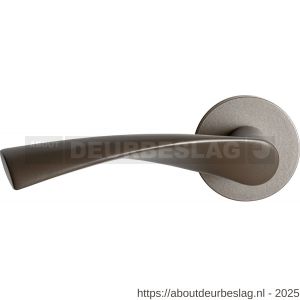 GPF Bouwbeslag Anastasius GPF1340.A3-00 L Kino deurkruk gatdeel op rond rozet 50x8 mm linkswijzend Mocca blend - R21010063 - afbeelding 1