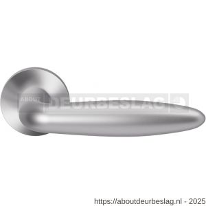 GPF Bouwbeslag Entree GPF135VR Sigaar model deurkruk op rozet 53x6 mm RVS geborsteld - R21009246 - afbeelding 1