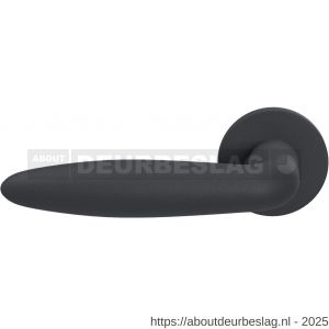 GPF Bouwbeslag Entree GPF135VRASL Sigaar model deurkruk gatdeel op rozet 53x6 mm linkswijzend antraciet - R21010067 - afbeelding 1