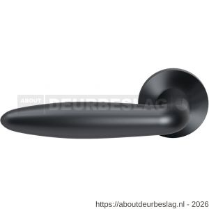 GPF Bouwbeslag Entree GPF135VRP1L Pepe deurkruk gatdeel op rozet 53x6 mm linkswijzend PVD antraciet - R21010071 - afbeelding 1