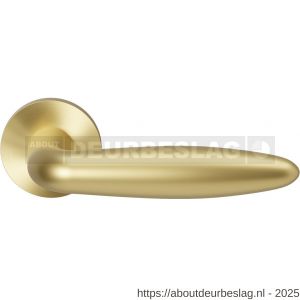 GPF Bouwbeslag Entree GPF135VRP4 Sigaar model deurkruk op rozet 53x6 mm PVD mat messing - R21009214 - afbeelding 1