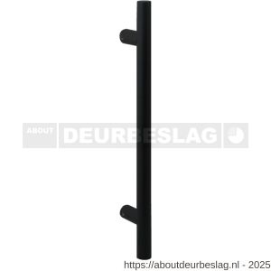 GPF Bouwbeslag ZwartWit GPF8675.61 deurgreep GPF16 38x810/610 mm zwart met enkel- en dubbelzijdige bevestiging - R21008540 - afbeelding 1
