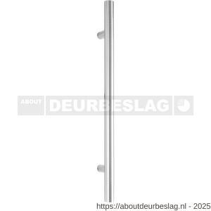 GPF Bouwbeslag RVS GPF9685.09 deurgreep GPF18 32x640/440 mm met decorring RVS geborsteld met enkel- en dubbelzijdige bevestiging - R21003369 - afbeelding 1