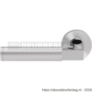 GPF Bouwbeslag RVS GPF2080.49/09-00L/R Kuri Duo deurkruk gatdeel op rond rozet 50x8 mm RVS gepolijst - R21013855 - afbeelding 1