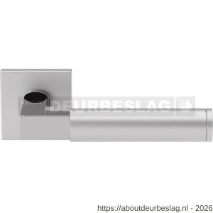 GPF Bouwbeslag RVS GPF2080.49/09-02 Kuri Duo deurkruk op vierkant rozet 50x50x8 mm RVS gepolijst-RVS geborsteld - R21013854 - afbeelding 1