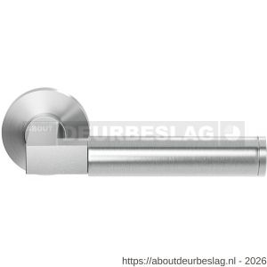GPF Bouwbeslag RVS GPF2082.09-00 Kuri deurkruk op rond rozet 50x8 mm RVS geborsteld - R21009253 - afbeelding 1
