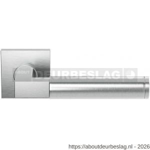 GPF Bouwbeslag RVS GPF2082.09-02 Kuri deurkruk op vierkant rozet 50x50x8 mm RVS geborsteld - R21009254 - afbeelding 1