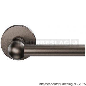 GPF Bouwbeslag Anastasius GPF3040.A1-00 GPF3040.A1 Hipi deurkruk gatdeel links-rechtswijzend 50x8 mm op rond rozet Dark blend - R21013895 - afbeelding 1