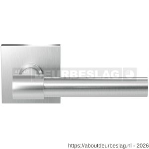 GPF Bouwbeslag RVS GPF3041.09-02 Hipi Deux deurkruk op vierkant rozet RVS 50x50x8 mm RVS geborsteld - R21009260 - afbeelding 1
