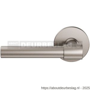GPF Bouwbeslag Anastasius GPF3041.A3-05 L Hipi Deux deurkruk gatdeel 103 mm op rond rozet 50x6 mm linkswijzend Mocca blend - R21010098 - afbeelding 1