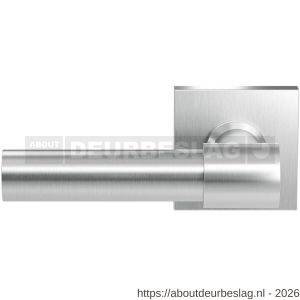 GPF Bouwbeslag RVS GPF3042.02L Hipi Deux+ deurkruk gatdeel op vierkant rozet 50x50x8 mm linkswijzend RVS geborsteld - R21010103 - afbeelding 1