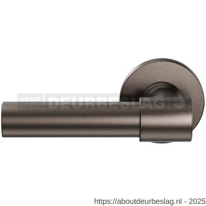 GPF Bouwbeslag Anastasius GPF3042.A1-00 L/R Hipi Deux+ deurkruk gatdeel 105,5 mm op rond rozet 50x8 mm links-rechtswijzend Dark blend - R21010105 - afbeelding 1