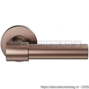 GPF Bouwbeslag Anastasius GPF3042.A2-00 Hipi Deux+ deurkruk 105,5 mm op rond rozet 50xx8 mm Bronze blend - R21010636 - afbeelding 1