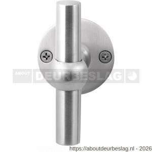 GPF Bouwbeslag RVS GPF3045.09-06 Hipi kruiskruk op rond rozet 50x2 mm RVS geborsteld - R21009264 - afbeelding 1