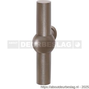 GPF Bouwbeslag Anastasius GPF3045.A3 Hipi kruiskruk gatdeel links-rechtswijzend 50x8 mm Mocca blend - R21012263 - afbeelding 1