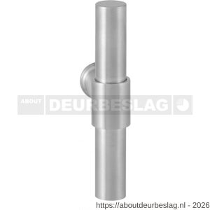 GPF Bouwbeslag RVS GPF3046L/R Hipi Deux kruiskruk gatdeel 103 mm links-rechtswijzend RVS geborsteld - R21008034 - afbeelding 1