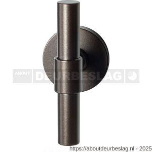 GPF Bouwbeslag Anastasius GPF3046.A1-05 Hipi Deux kruiskruk 103 mm op rozet 50x6 mm Dark blend - R21011094 - afbeelding 1