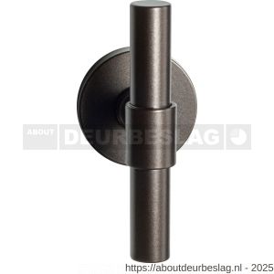 GPF Bouwbeslag Anastasius GPF3046.A1-05 L Hipi Deux kruiskruk gatdeel 103 mm op rozet 50x6 mm linkswijzend Dark blend - R21010115 - afbeelding 1