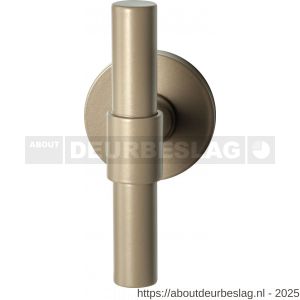 GPF Bouwbeslag Anastasius GPF3046.A4-05 Hipi Deux kruis deurknop vast met knopvastzetter 103 mm op rond rozet Champagne blend - R21013911 - afbeelding 1
