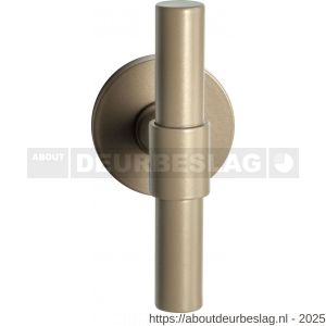 GPF Bouwbeslag Anastasius GPF3046.A4-05 L Hipi Deux kruiskruk gatdeel 103 mm op rond rozet 50x6 mm linkswijzend Champagne blend - R21010120 - afbeelding 1