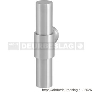 GPF Bouwbeslag RVS GPF3047L/R Hipi Deux+ kruiskruk gatdeel 105,5 mm links-rechtswijzend RVS geborsteld - R21008035 - afbeelding 1