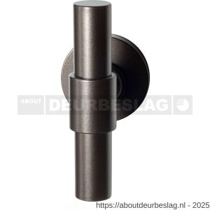 GPF Bouwbeslag Anastasius GPF3047.A1-00 Hipi Deux+ kruiskruk 105,5 mm op rond rozet 50x8 m Dark blend - R21011098 - afbeelding 1