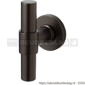 GPF Bouwbeslag Anastasius GPF3047.A1-00 Hipi Deux+ kruis deurknop vast met knopvastzetter 105,5 mm op rond rozet 50x8 mm Dark blend - R21013913 - afbeelding 1