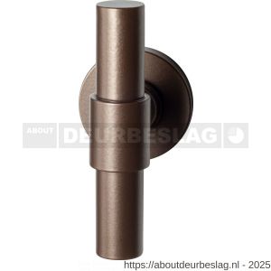GPF Bouwbeslag Anastasius GPF3047.A2-00 Hipi Deux+ kruiskruk 105,5 mm op rond rozet 50x8 mm Bronze blend - R21011099 - afbeelding 1
