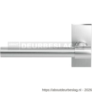 GPF Bouwbeslag RVS GPF3051.01L Hipi Deux deurkruk gatdeel op rechthoekig rozet 70x32x10 mm linkswijzend RVS geborsteld - R21010132 - afbeelding 1