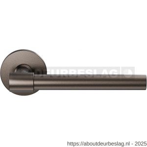 GPF Bouwbeslag Anastasius GPF3051.A1-05 R Hipi Deux deurkruk gatdeel 139 mm op rond rozet 50x6 mm rechtswijzend Dark blend - R21010139 - afbeelding 1